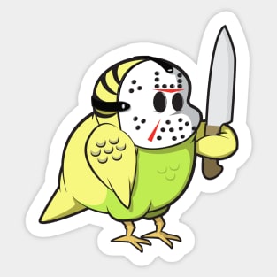 Halloween costume Budgie Sticker